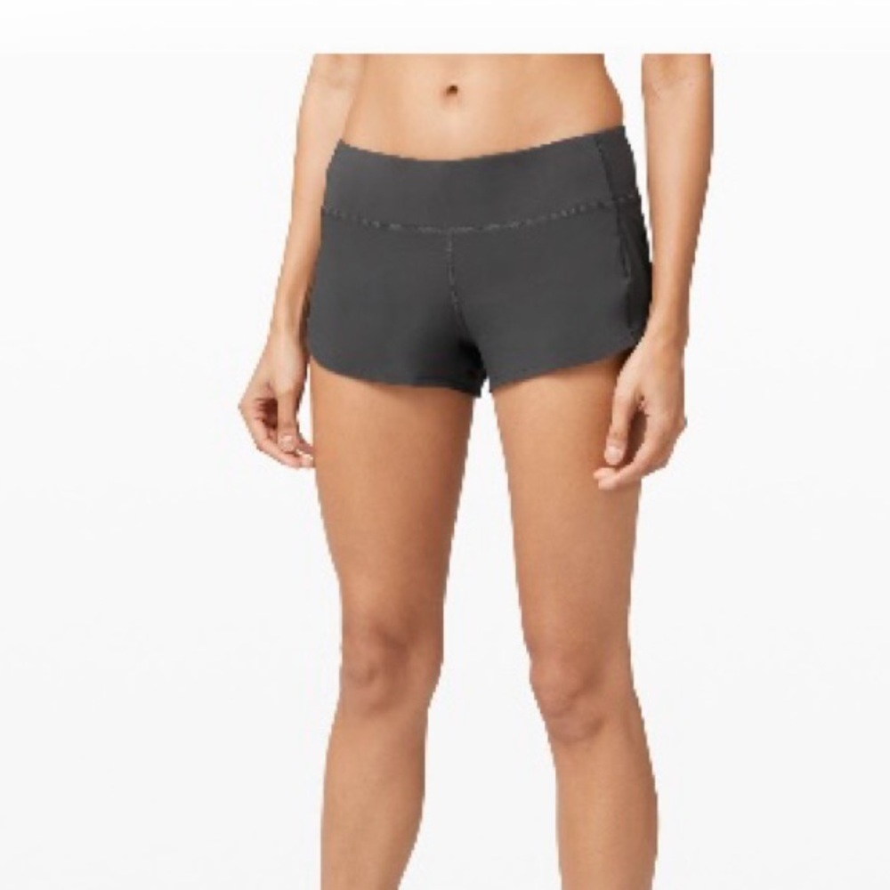 Lululemon Speed-up Low-Rise Shorts 2.5" Graphite Grey
